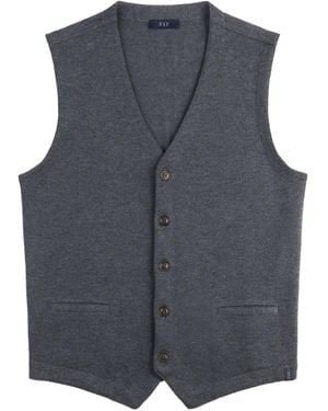 Fay Chaleco con botones - Gris