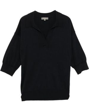 N.Peal Cashmere Cashmere Polo Shirt - Black