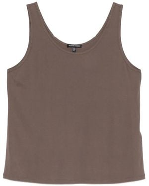 Eileen Fisher Round Neck Vest Top - Brown