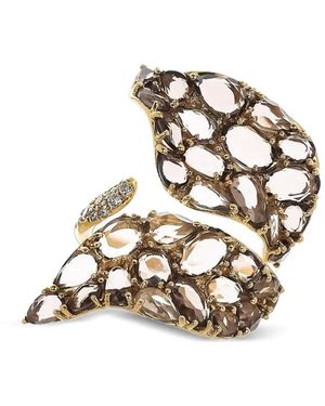 Stefere 18K Diamond And Quartz Ring - White