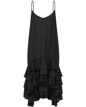 Moschino Ruffled Midi Dress - Black
