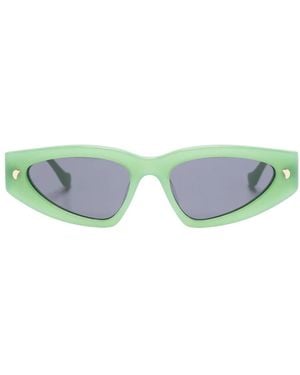 Nanushka Crista D-Frame Sunglasses - Blue