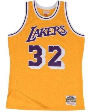 Mitchell & Ness X Nba Lakers 84 Magic Johnson スウィングマン ホーム タンクトップ - オレンジ