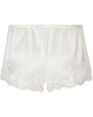 Dolce & Gabbana Pijama Con Ribete De Encaje - Blanco