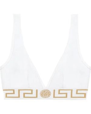 Versace Soutien-Gorge À Bande Greca - White