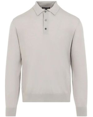 Sease Long-Sleeve Polo Shirt - White