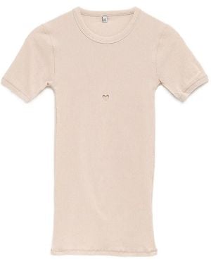Baserange Heart-Detail T-Shirt - Weiß