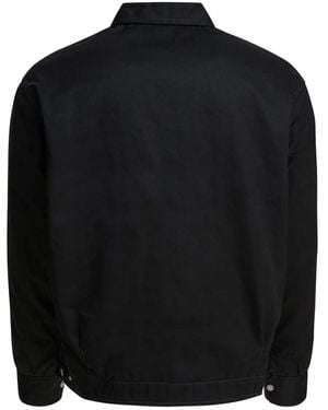 Needles Pe/C Twill Logo Chest-Pocket Jacket - Black