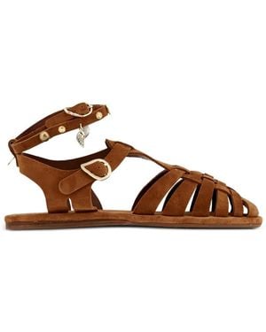 Ancient Greek Sandals Karina Woven Sandals - Brown
