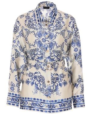 Liu Jo Foulard Print Shirt - Blue