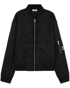 Gcds Veste Bomber À Patch Logo - Noir