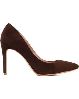 Ginissima 95Mm Alice Pointed-Toe Suede Court Shoes - Brown