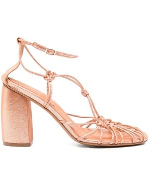 Forte Forte ノットディテール ヒールサンダル - ピンク