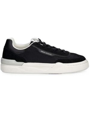 ARMANI EXCHANGE Panelled Trainers - Black