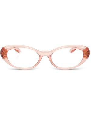 Versace Oval-Frame Glasses - Pink
