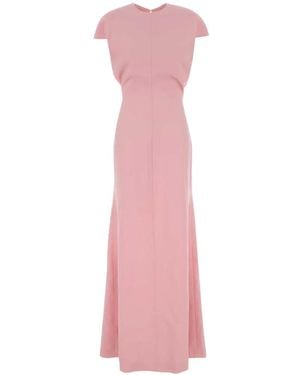 Jil Sander Cut-Out Maxi Dress - Pink