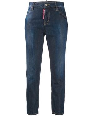 DSquared² Vaqueros Capri Estilo Girlfriend - Azul