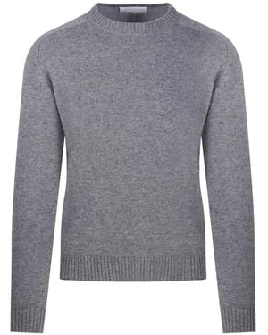 Cashmere Company Pullover mit Rundhalsausschnitt - Grau