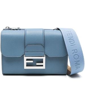 Fendi Double Baguette Messengertas - Blauw