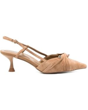 Apepazza Suede Court Shoes - Natural