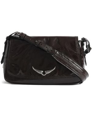 Zadig & Voltaire Le Zouzou Patent Wings Satchel - Black