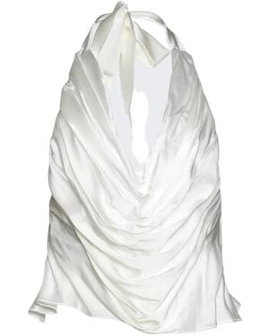DI PETSA Lunar Draped Top - White