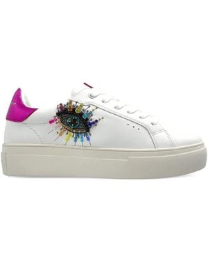 Kurt Geiger Lana Eye Trainers - White