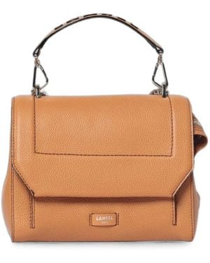 Lancel Ninon Grained Leather Shoulder Bag - Brown
