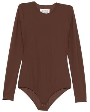 Maison Margiela Long-Sleeve Bodysuit - Brown