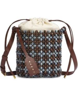Marni Lilac And Beads Bag - Black