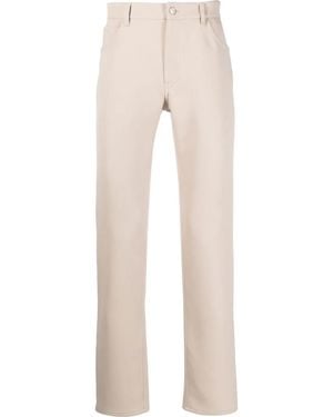 Courreges Pantaloni Dritti A Vita Media - Neutro