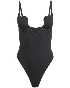 Fleur du Mal Le Stretch Bodysuit - Black