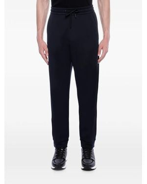Giorgio Armani Logo-Patch Drawstring Track Pants - Blue