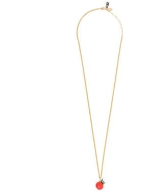 Doublet Food-Sample Chain Necklace - White
