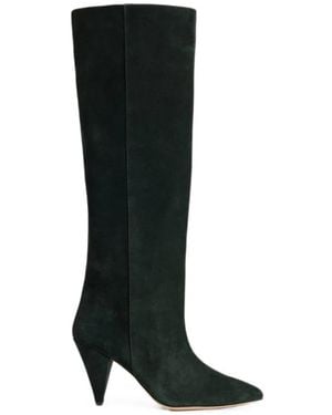 Essentiel Antwerp Pointed-Toe Slouched Knee-High Boots - Black
