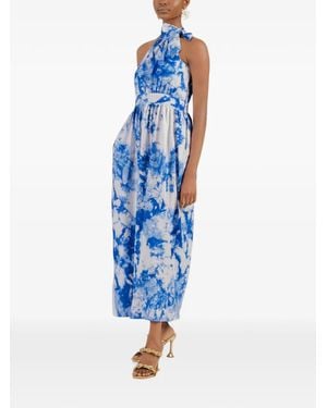 Busayo NYC Robe Longue Folarin - Blue