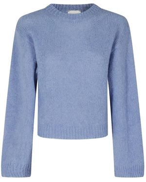 Alysi Brushed-Knit Sweater - Blue