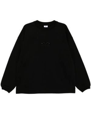 Vetements Oval Logo Hoodie - Black