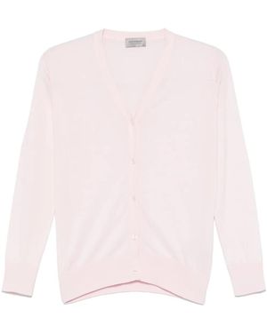 John Smedley Yasmin Cardigan - Pink
