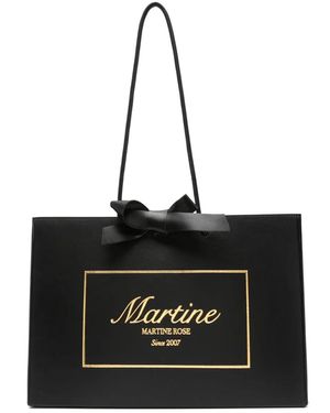 Martine Rose Shopper Mit Logo-Prägung - Schwarz
