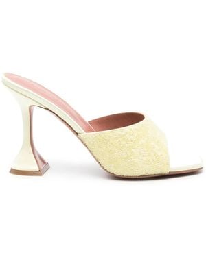 AMINA MUADDI 10Mm Lupita Crystal Sandals - Natural