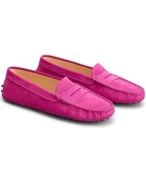 Tod's Mocassins Gommino En Cuir - Pink