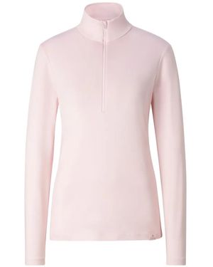 Bogner Fire + Ice Top Margo Con Mezza Zip - Rosa