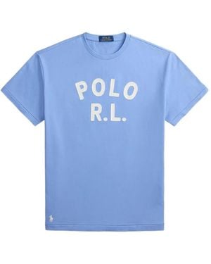 Polo Ralph Lauren Logo-Print Cotton T-Shirt - Blue