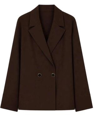 RETORI Double-Breasted Blazer - Brown