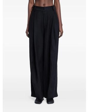 Uma Wang Paw Pleated Trousers - Black