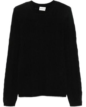 P.A.R.O.S.H. Textured Round-Neck Jumper - Black