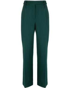 Alexandre Vauthier Houndstooth Wide-Leg Trousers - Green