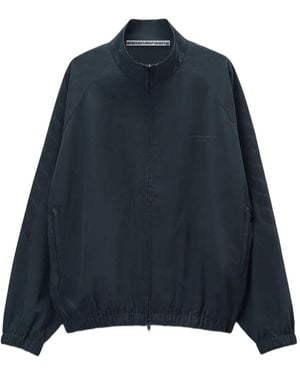 Alexander Wang Chaqueta de chándal con logo - Azul