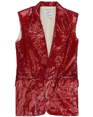 VAQUERA Sequin-Embellishment Gilet - Red